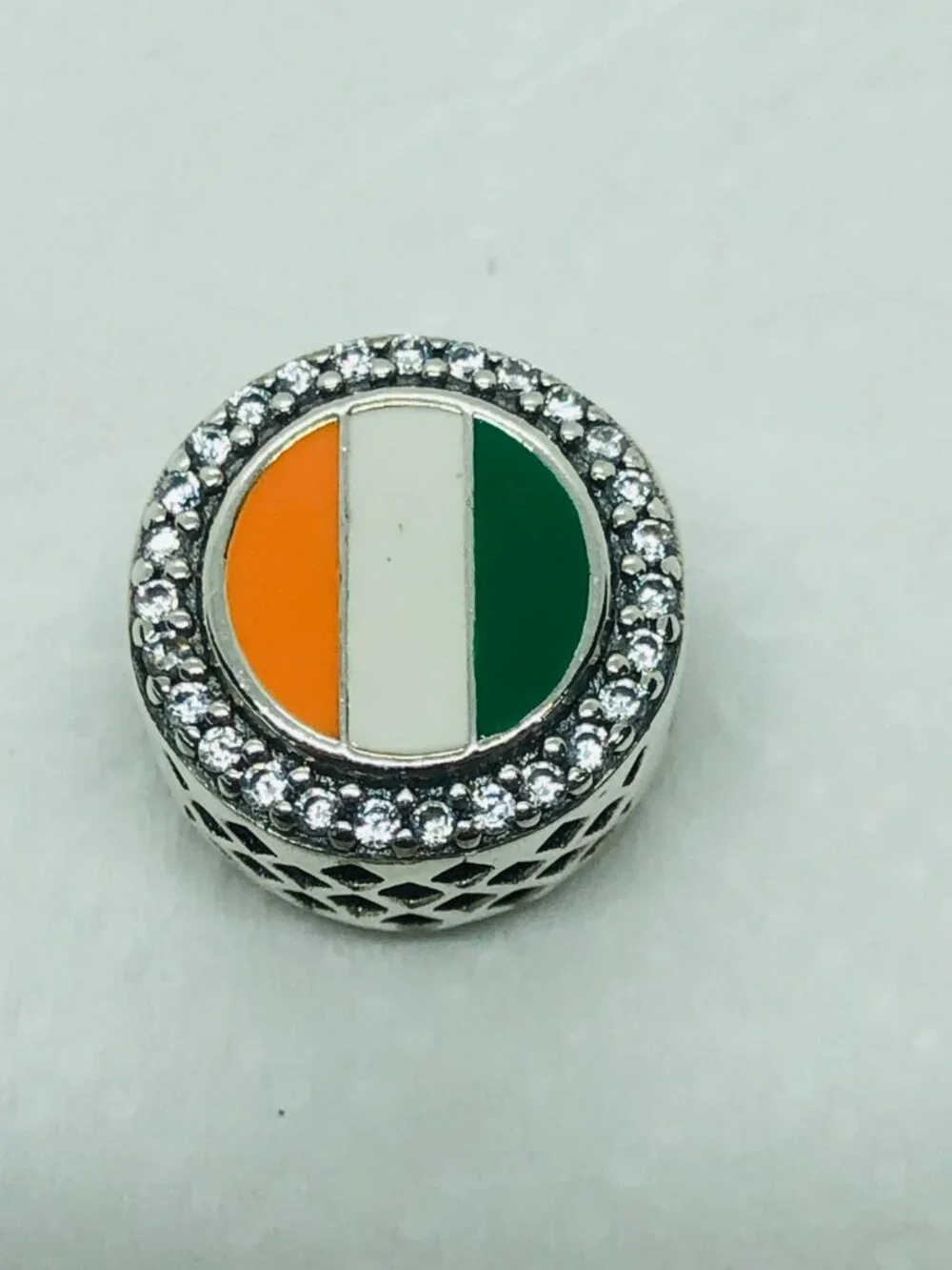 ✨ ✨Pandora Ivory Coast Flag Bead Charm S925 Silver with box